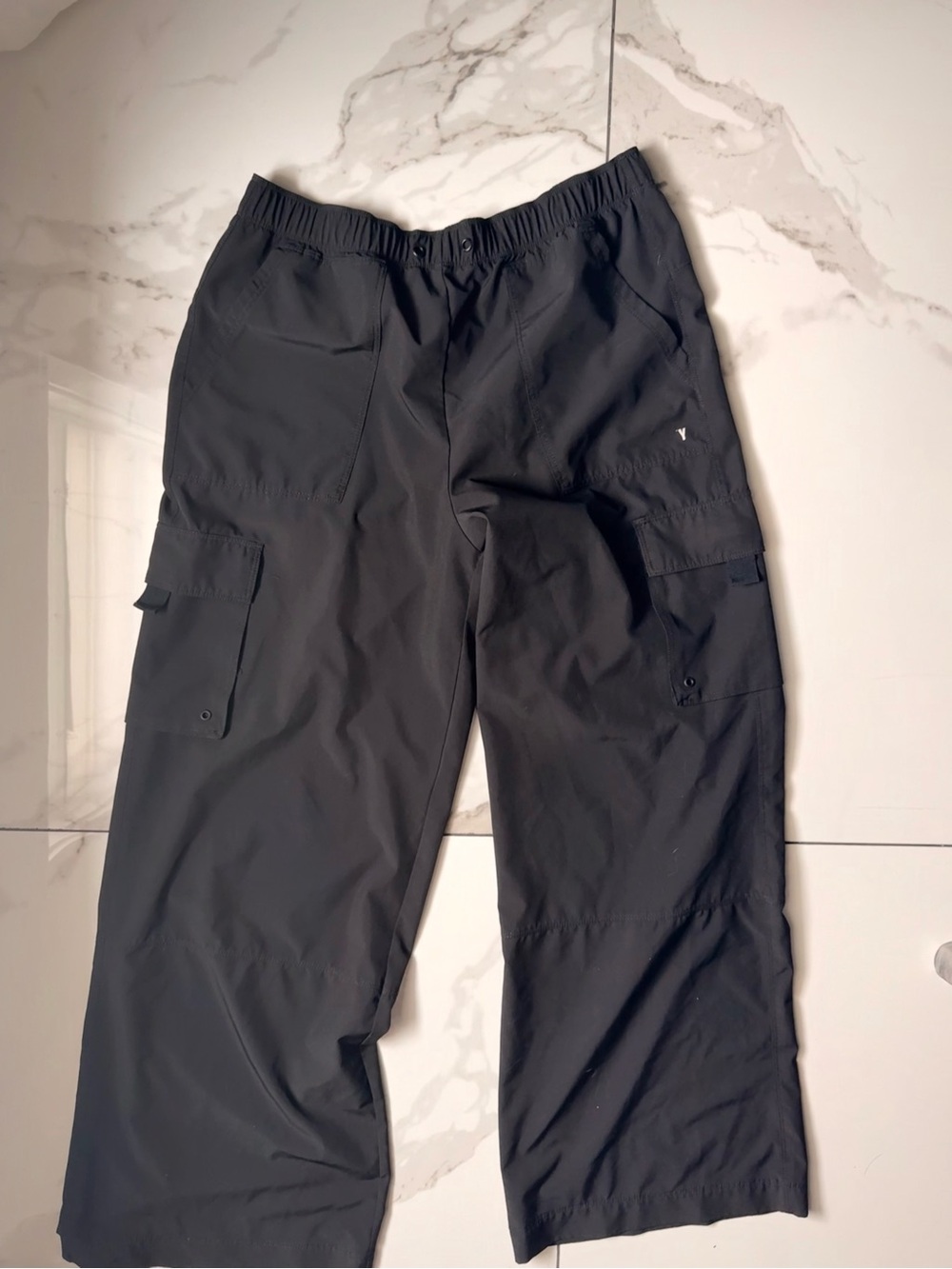 Women's Black Cargo Pants - Lightweight Utility Trousers